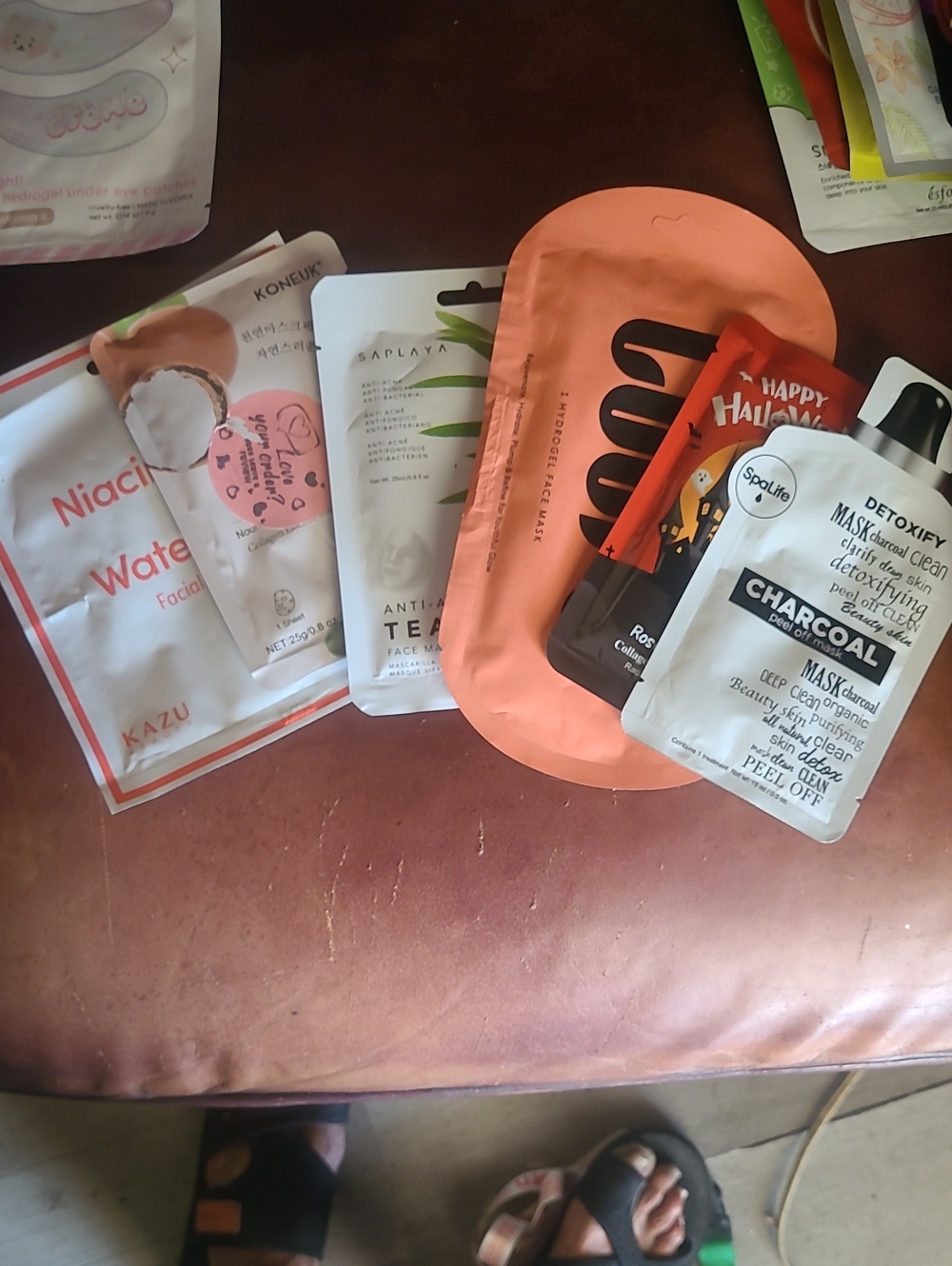 6 Assorted Women’s Facial Sheet Masks - Mixed Colors by Multiple Brands